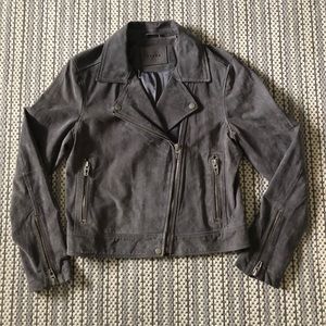 LIKE NEW - Blank NYC Grey Suede Moto Jacket